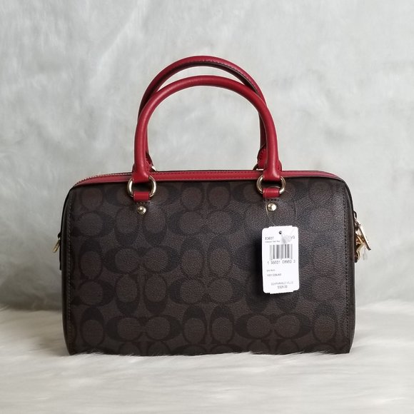 COACH ROWAN SATCHEL IN SIGNATURE CANVAS - Picture 2 of 6